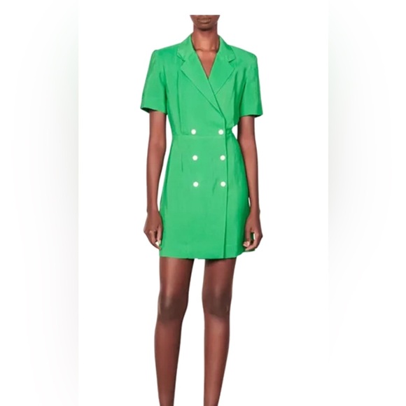 Sandro Green Blazer Dress - Picture 2 of 4